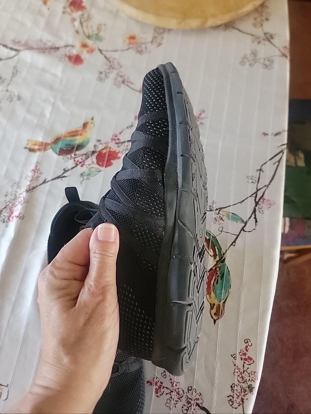 Skechers Womens Air Cooled Memory Foam Black Slip On Shoes - Picture 5 of 6